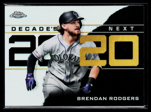2020 Topps Chrome Update Brendan Rodgers Decade's Next #DNC-7