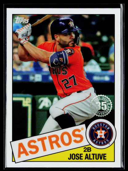 2020 Topps Chrome Jose Altuve 1985 Topps Baseball #85TC-19