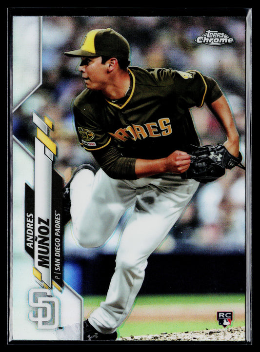 2020 Topps Chrome Andres Muñoz Rookie Refractor #149
