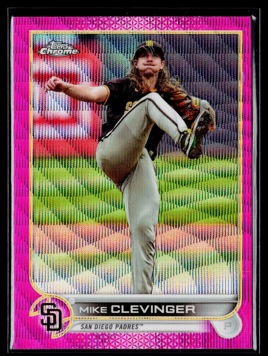 2022 Topps Chrome Update Mike Clevinger Pink Wave Refractor #USC71
