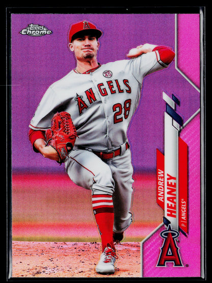 2020 Topps Chrome Andrew Heaney Pink Refractor #28