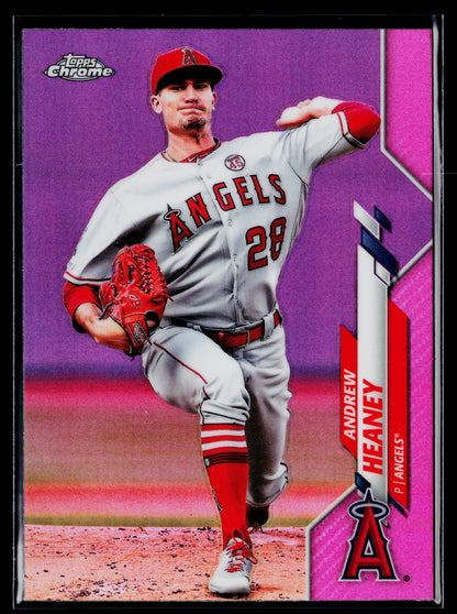 2020 Topps Chrome Andrew Heaney Pink Refractor #28