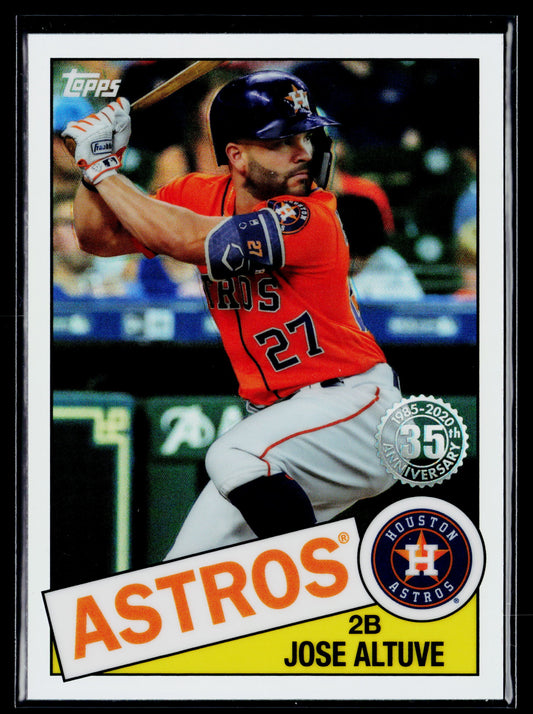 2020 Topps Chrome Jose Altuve 1985 Topps Baseball #85TC-19
