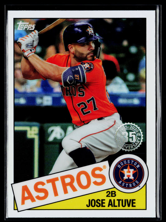 2020 Topps Chrome Jose Altuve 1985 Topps Baseball #85TC-19