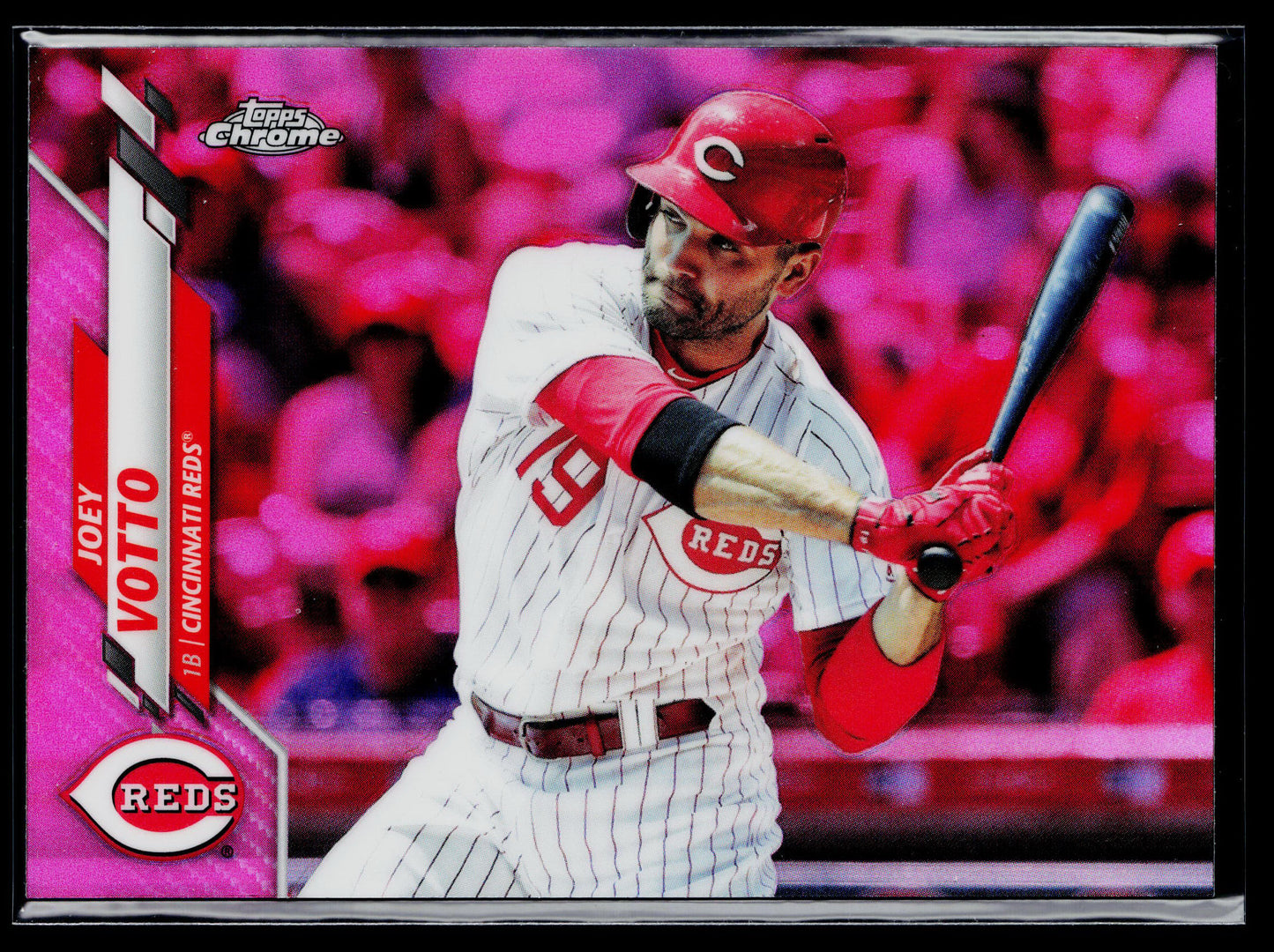 2020 Topps Chrome Joey Votto Pink Refractor #9