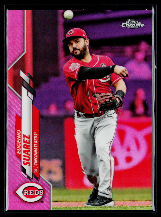 2020 Topps Chrome Eugenio Suarez Pink Refractor #128