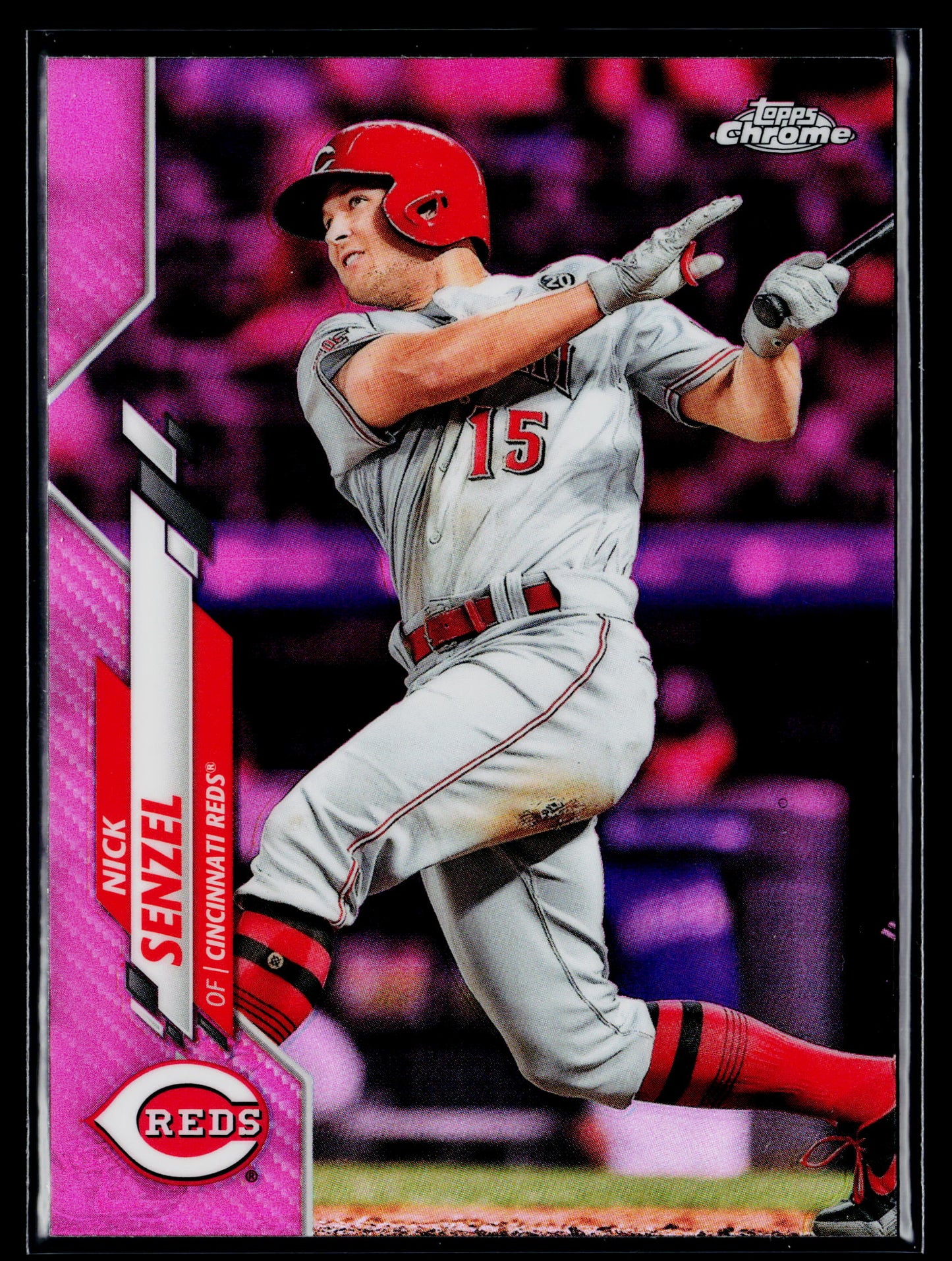 2020 Topps Chrome Nick Senzel Pink Refractor #24