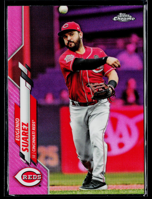 2020 Topps Chrome Eugenio Suarez Pink Refractor #128