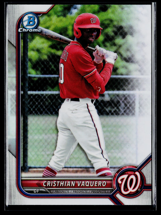 2022 Bowman Draft Cristhian Vaquero Chrome Refractor #BDC-64a