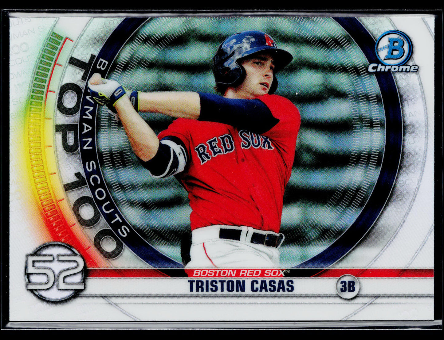 2020 Bowman Triston Casas Chrome Bowman Scouts Top 100 #BTP-52