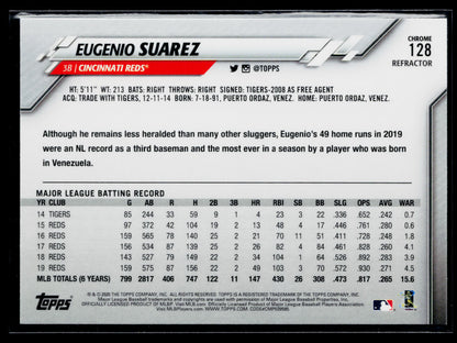 2020 Topps Chrome Eugenio Suarez Refractor #128