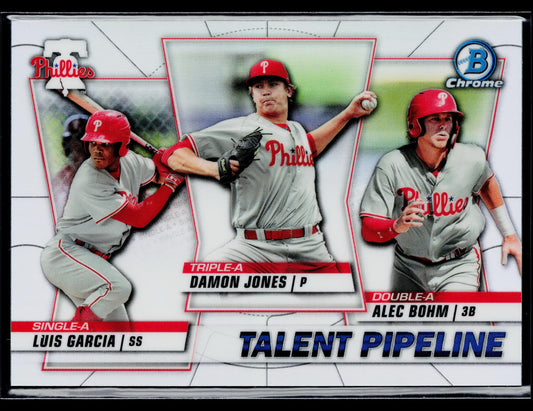 2020 Bowman Damon Jones / Alec Bohm / Luis Garcia Chrome Talent Pipeline #TP-PHI