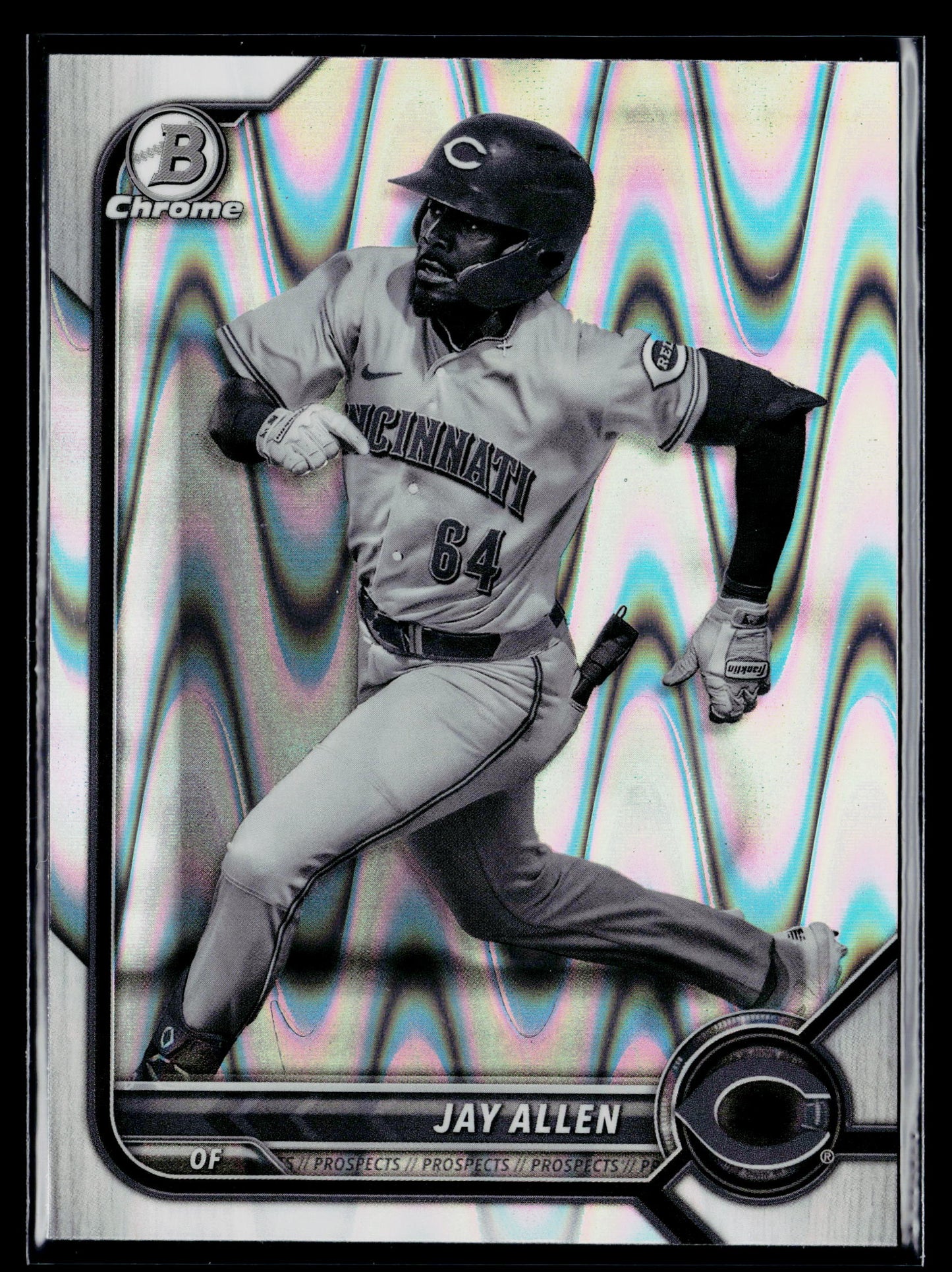 2022 Bowman Draft Jay Allen Chrome Black & White RayWave Refractor #BDC-192