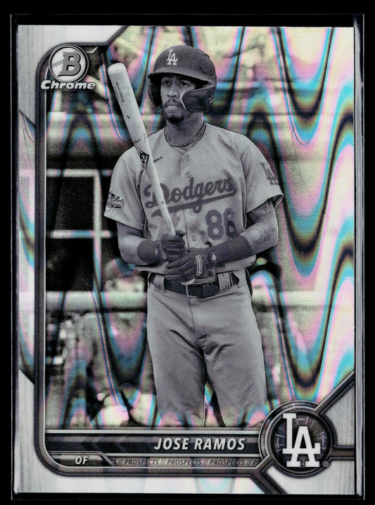2022 Bowman Draft Jose Ramos Chrome Black & White RayWave Refractor #BDC-102
