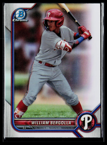 2022 Bowman Draft William Bergolla Chrome Refractor #BDC-88