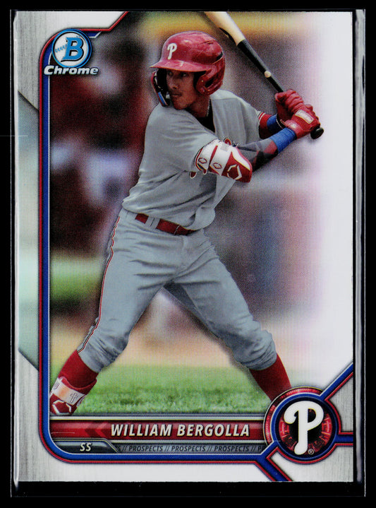 2022 Bowman Draft William Bergolla Chrome Refractor #BDC-88