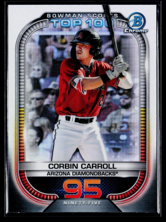 2021 Bowman Corbin Carroll Chrome Bowman Scouts Top 100 #BTP-95
