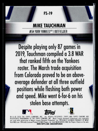 2020 Topps Chrome Mike Tauchman Future Stars #FS-19