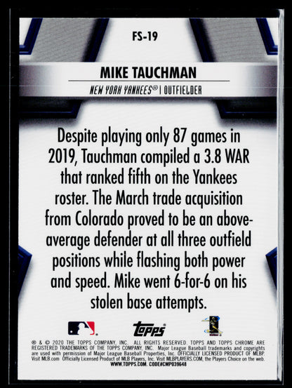 2020 Topps Chrome Mike Tauchman Future Stars #FS-19