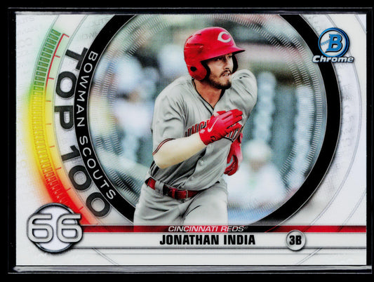 2020 Bowman Jonathan India Chrome Bowman Scouts Top 100 #BTP-66