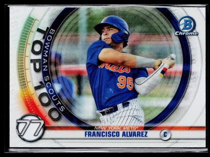 2020 Bowman Francisco Alvarez Chrome Bowman Scouts Top 100 #BTP-77