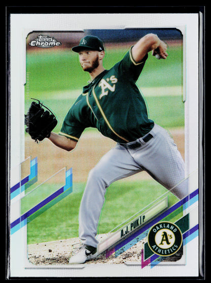2021 Topps Chrome A.J. Puk Refractor #90