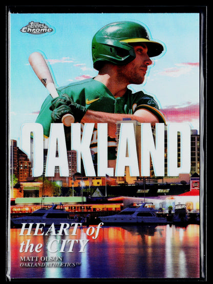 2022 Topps Chrome Matt Olson Heart of the City #HOC-11