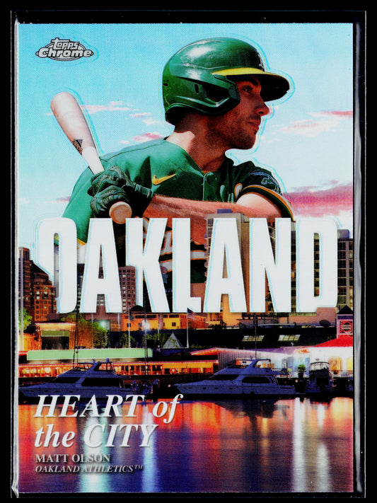 2022 Topps Chrome Matt Olson Heart of the City #HOC-11