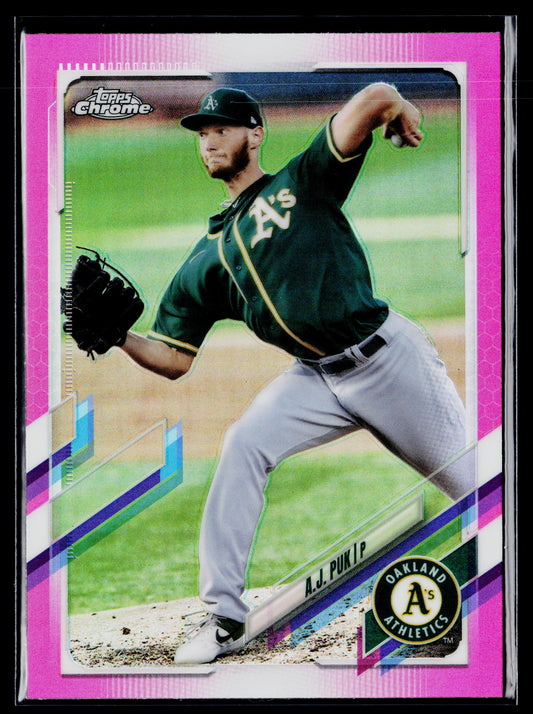 2021 Topps Chrome A.J. Puk Pink #90
