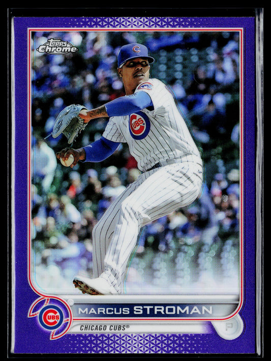 2022 Topps Chrome Update Marcus Stroman Purple Refractor #USC135