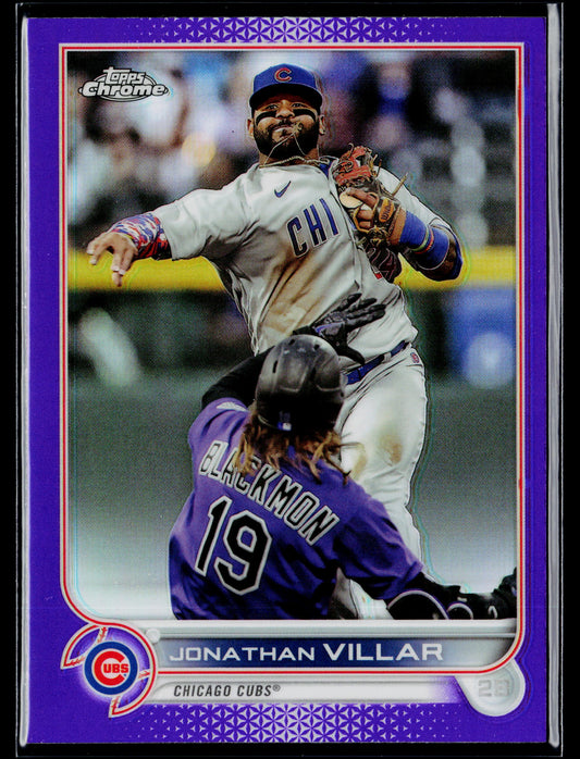 2022 Topps Chrome Update Jonathan Villar Purple Refractor Purple #USC44