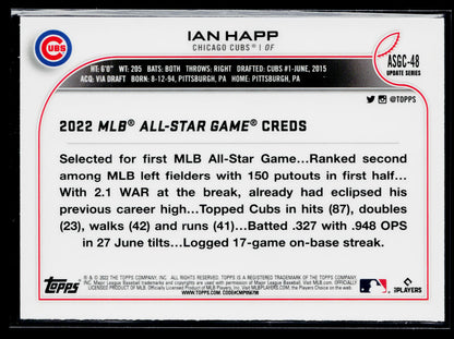 2022 Topps Chrome Update Ian Happ 2022 All-Star Game Chrome #ASGC-48