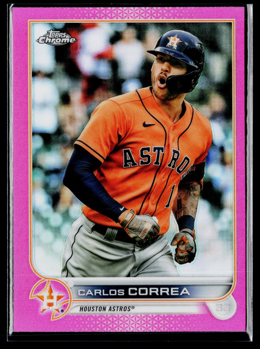 2022 Topps Chrome Carlos Correa Pink #213