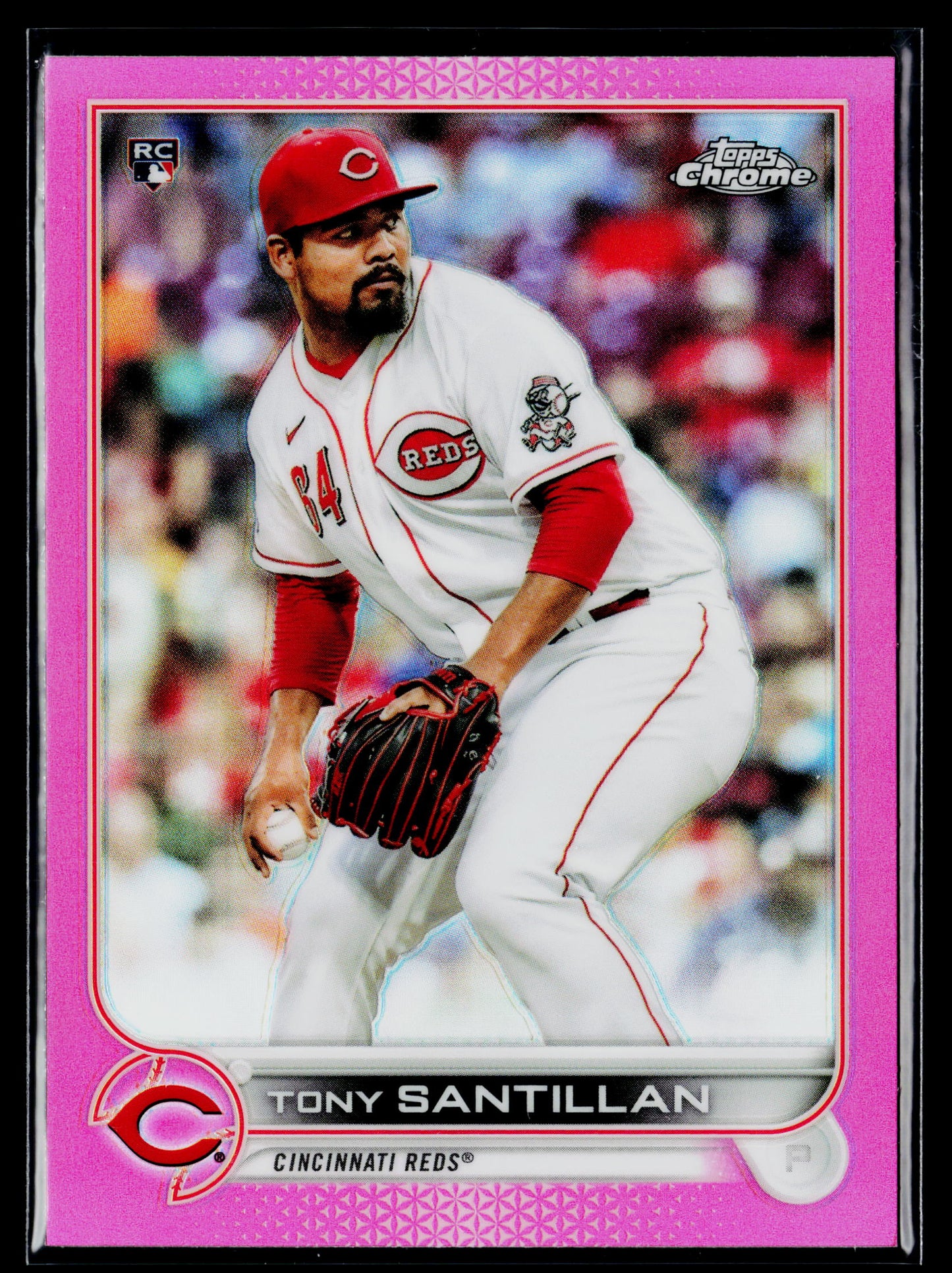 2022 Topps Chrome Tony Santillan Pink Refractor #193