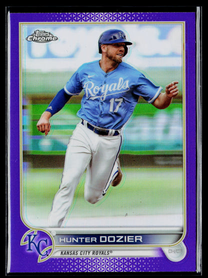 2022 Topps Chrome Update Hunter Dozier Purple #USC133
