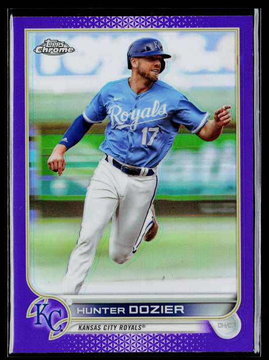 2022 Topps Chrome Update Hunter Dozier Purple #USC133