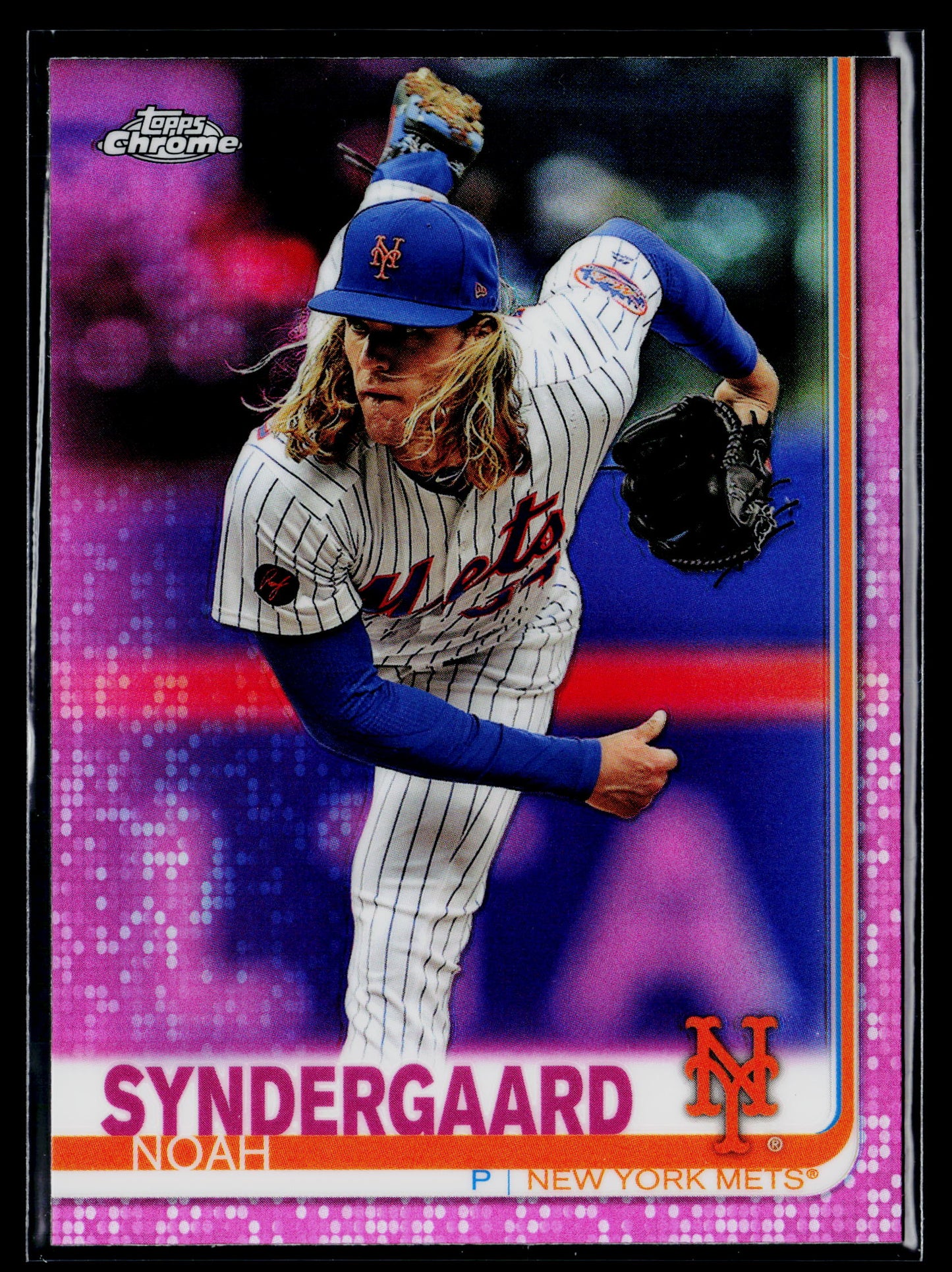 2019 Topps Chrome Noah Syndergaard Pink Refractor #131