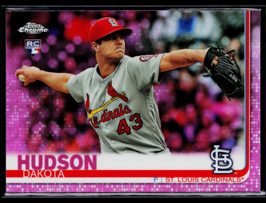 2019 Topps Chrome Dakota Hudson Rookie Pink Refractor #148