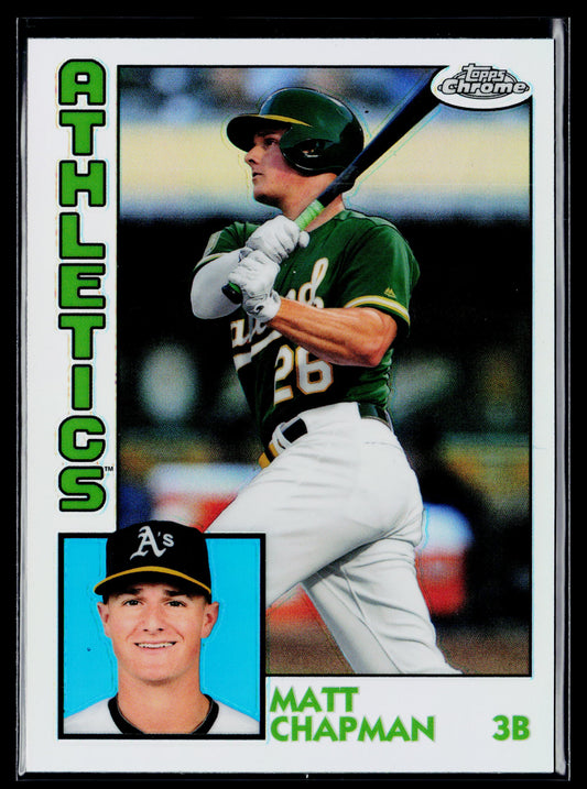 2019 Topps Chrome Matt Chapman 1984 Topps Baseball 35th Anniversary #84TC-8