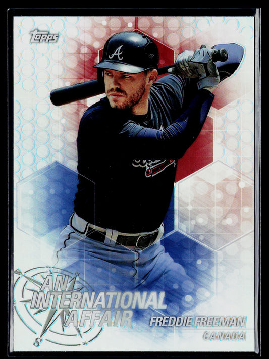 2018 Topps Chrome Update Freddie Freeman An International Affair #IA-FF