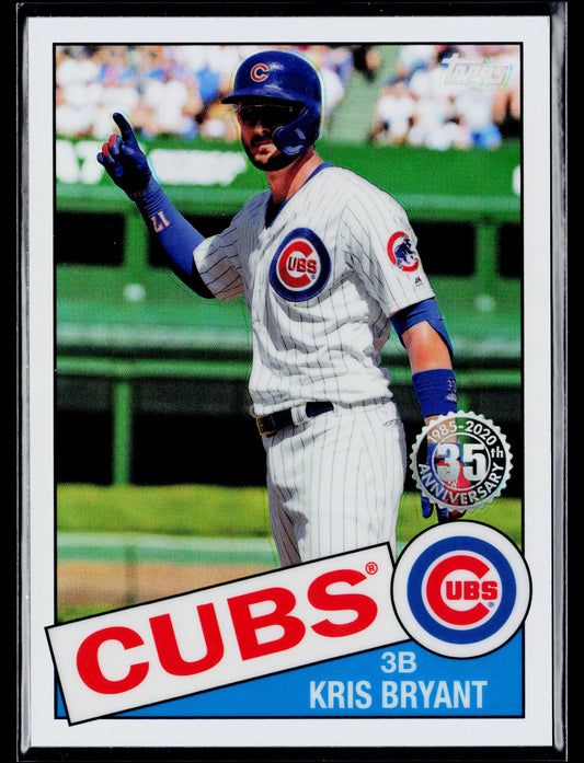 2020 Topps Chrome Kris Bryant 1985 Topps Baseball #85TC-9