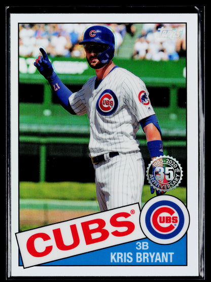 2020 Topps Chrome Kris Bryant 1985 Topps Baseball #85TC-9