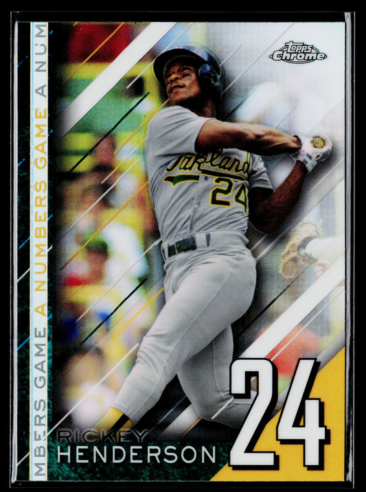 2020 Topps Chrome Update Rickey Henderson A Numbers Game #NGC-5