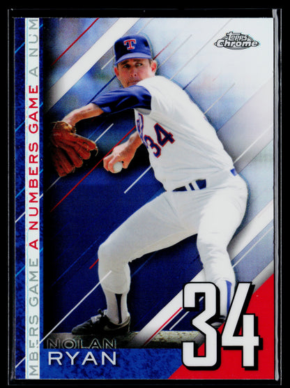 2020 Topps Update Nolan Ryan A Numbers Game Black #/299 #NG-6