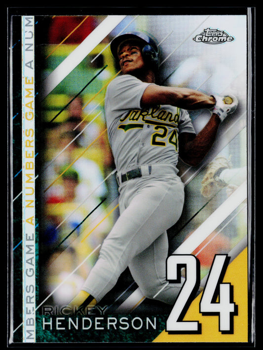 2020 Topps Chrome Update Rickey Henderson A Numbers Game #NGC-5