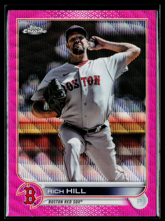 2022 Topps Chrome Update Rich Hill Pink Wave Refractor #USC184