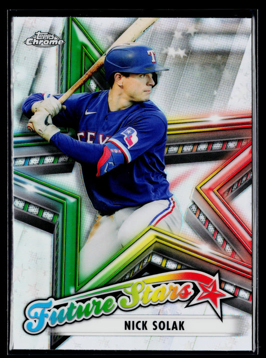 2021 Topps Chrome Nick Solak Future Stars #FS-15