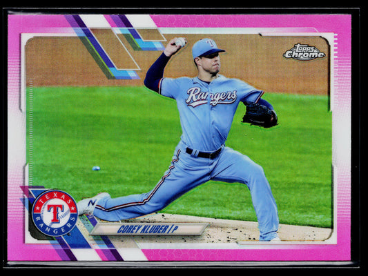 2021 Topps Chrome Corey Kluber Pink Refractor #34
