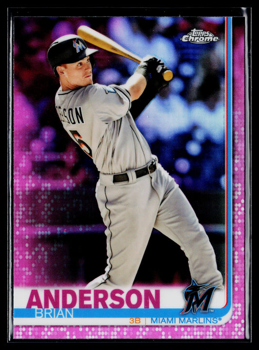 2019 Topps Chrome Brian Anderson Pink Refractor #12