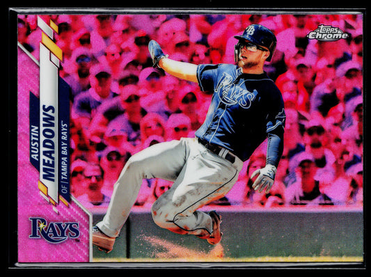 2020 Topps Chrome Austin Meadows Pink Refractor #113